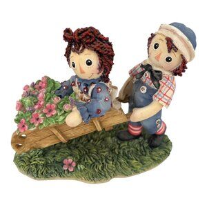 Raggedy Ann and Andy Enesco Figurine Scatter Seeds of Happiness